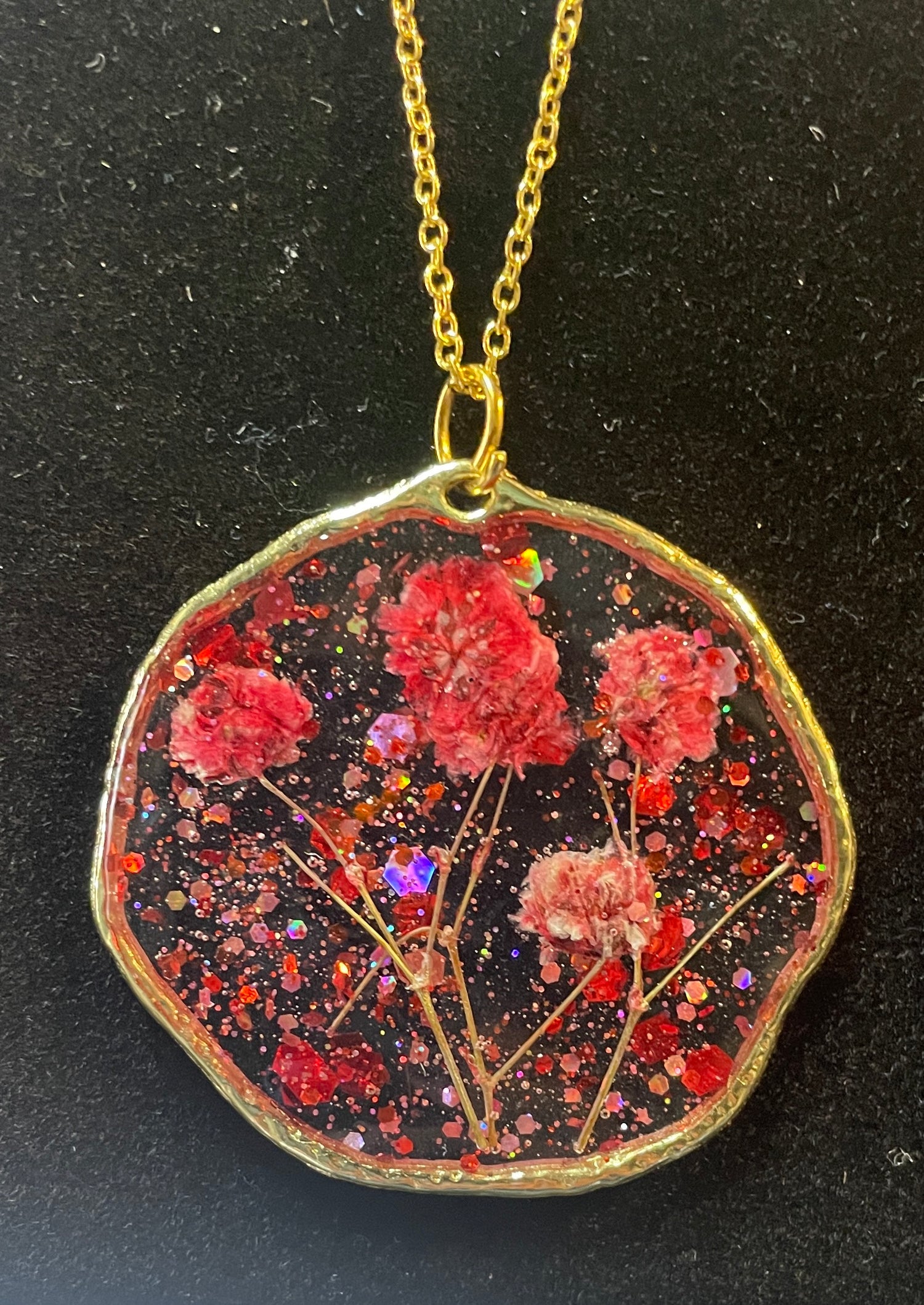 Red Flower: "Enjoy The Silence" Necklaces
