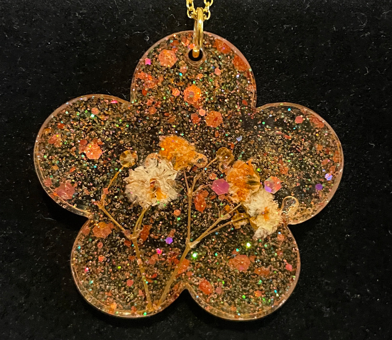 Orange Flower: "Orange Julius" Necklaces