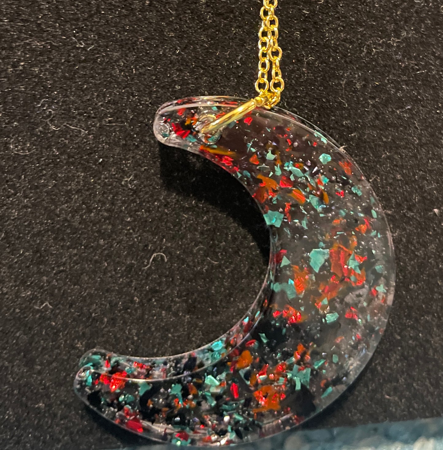 Moon Necklace- Foil Mix