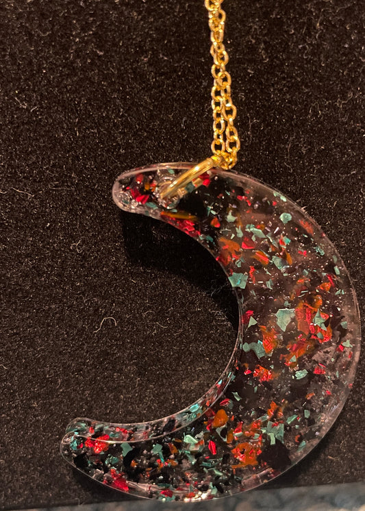 Moon Necklace- Foil Mix 2