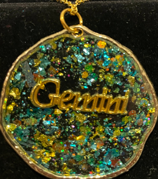 Gemini Gold Pendant