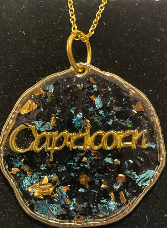 Capricorn Gold Pendant