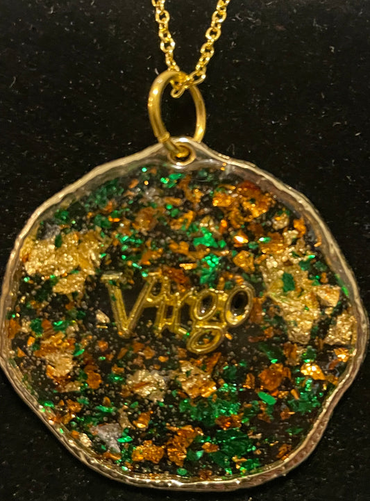 Virgo Gold Pendant