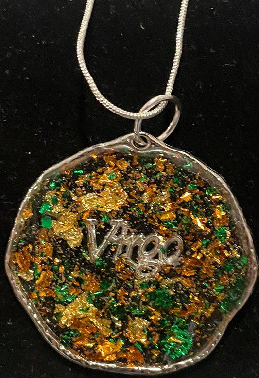 Virgo Silver Pendant