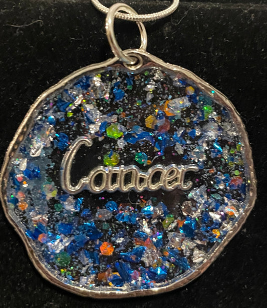 Cancer Silver Pendant