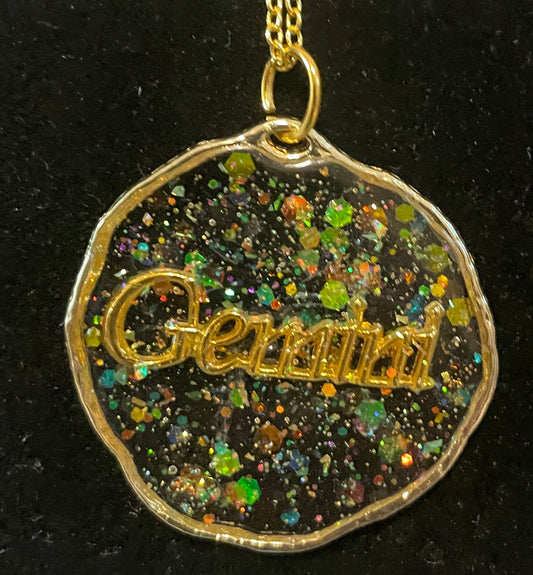 Gemini Gold Pendant